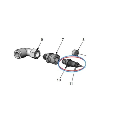 Standard Golden Air Flow Pump Nozzle For Industrial