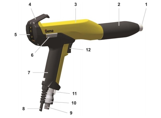 GM03 Manual Gun With LED High Voltage Display For Manual Equipment 2 B