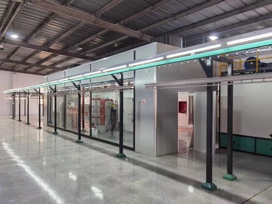 40m/Hour Automatic Powder Coating Line For Wood Plate Wooden Furniture Mdf