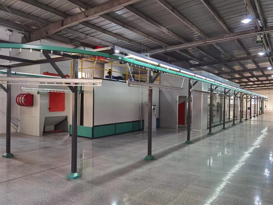 40m/Hour Automatic Powder Coating Line For Wood Plate Wooden Furniture Mdf