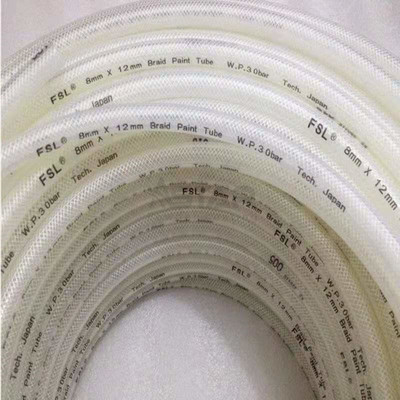 White Wear Resistant Non Stick Powder Coating Hose