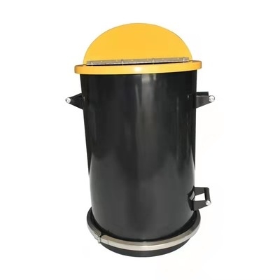 Detachable Round GEMA Fluidizing Hopper Seamless Welding