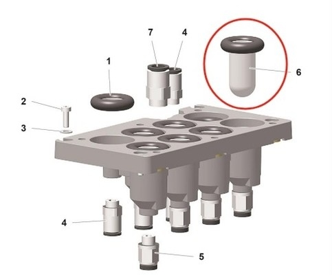 1019470 Powder Coating Spare Parts For Powder Pump Optifeed Pp07