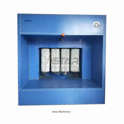 Hand Workshop Powder Coating Spray Booth , Cartridge Filter Powder Coating Booth
