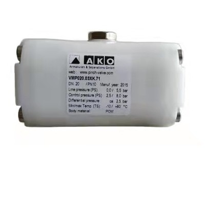 antirust AKO DN20 Manual Pinch Valve VMP020.03XK.71  Internal Thread Connection