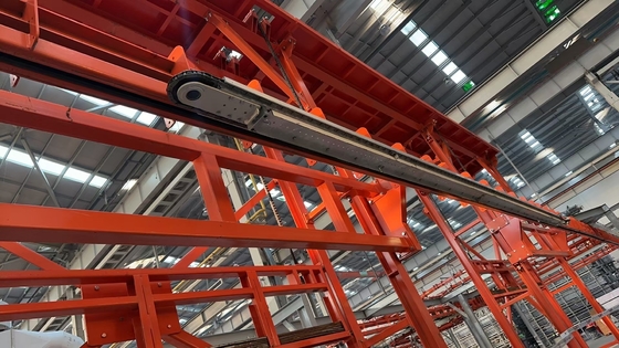 Horizontal Aluminum Profile Power Free Conveyor System Powder Coating Line
