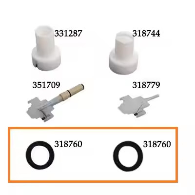 318760 PG1 Flat And Round Jet Nozzle Contact Ring Powder Coating Gun Spare Parts With Customizable OEM Support