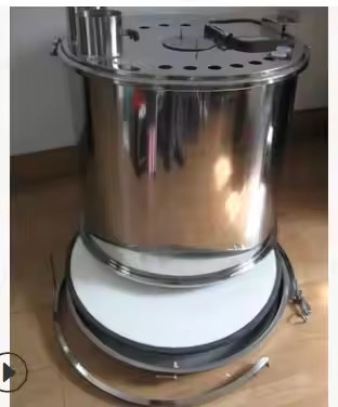 PH150D-24-D Stainless Steel Round Hopper Recycled Powder Coating OEM Customizable