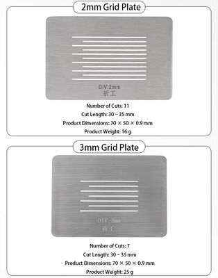 Complete Cross-Cut Adhesion Test Kit with 1mm Grid Cutter, Guide Plate & Tools