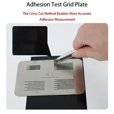 Complete Cross-Cut Adhesion Test Kit with 1mm Grid Cutter, Guide Plate & Tools