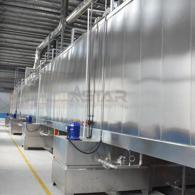 Suspended Tunnel Electrostatic Powder Coating Line Surface Pretreatment Equipment