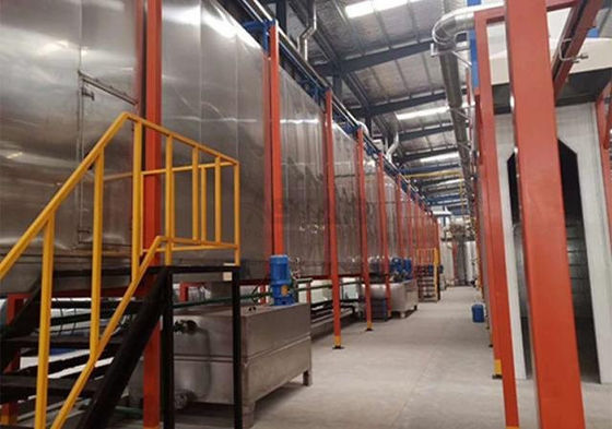 Suspended Tunnel Electrostatic Powder Coating Line Surface Pretreatment Equipment