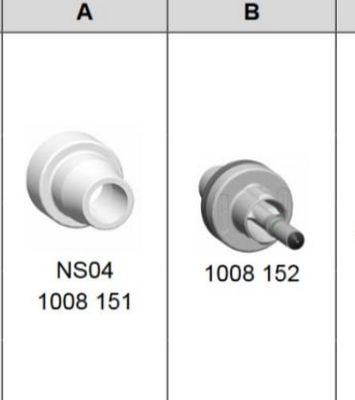 1008151 Round NS04 Powder Coating Gun Nozzle For GM03 GA03
