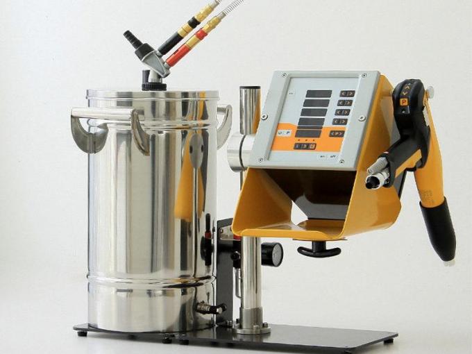 Small Manual Electrostatic Powder Coating Machine Stainless Steel Hopper