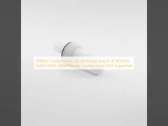 1008142 Customizable Flat Jet Nozzle Assy A+B NF24 for GM03 GA03 GM04 Powder Coating Guns OEM Supported