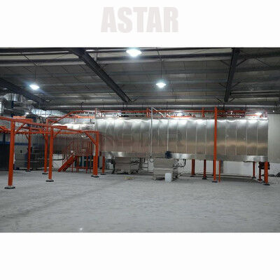 Hardware Electrostatic Powder Coating Line Hanging Spray Pretreatment ...