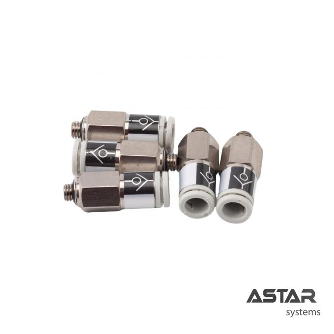 1081617 inline pneumatic one-way check valve with Φ6 push-in port and M5 male thread